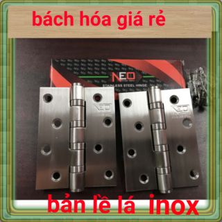 BẢN LỀ LÁ INOX ( 1 cặp )