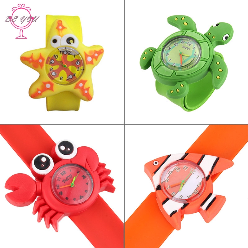 Đồng Hồ Đeo Tay Silicon Hình Động Vật Dễ Thương Cho Bé