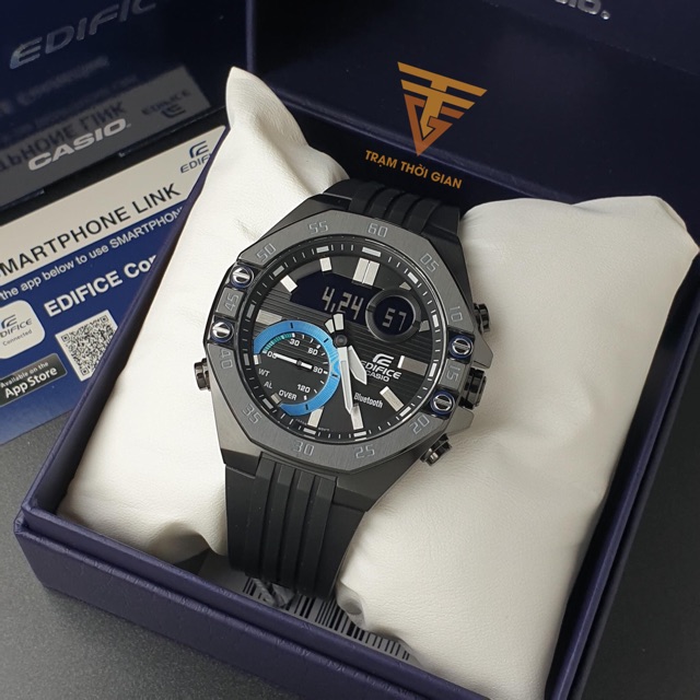 Đồng hồ nam Casio Edifice ECB-10PB - Kích thước vỏ : 51×48,5×12,5mm