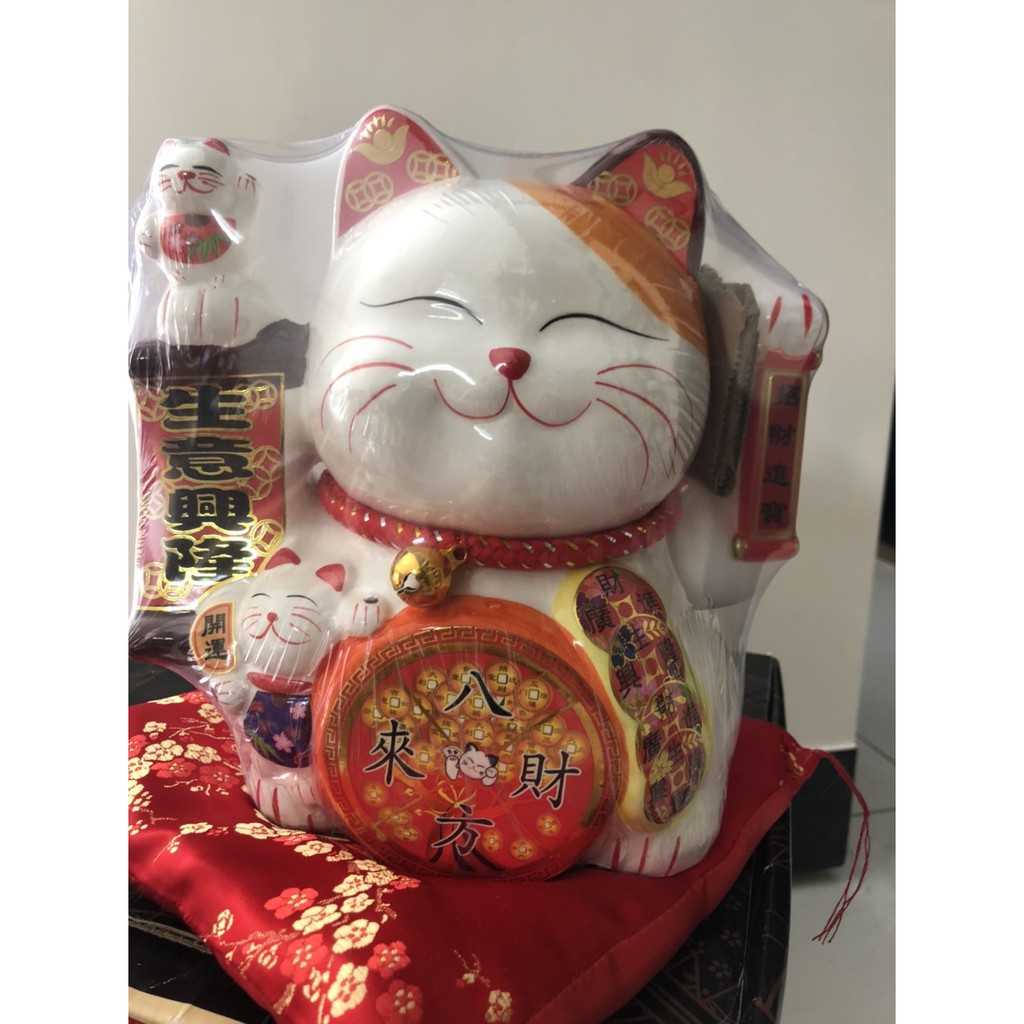 mèo vẫy cỡ đại - mèo vẫy đại phúc - phát tài cao 20cm