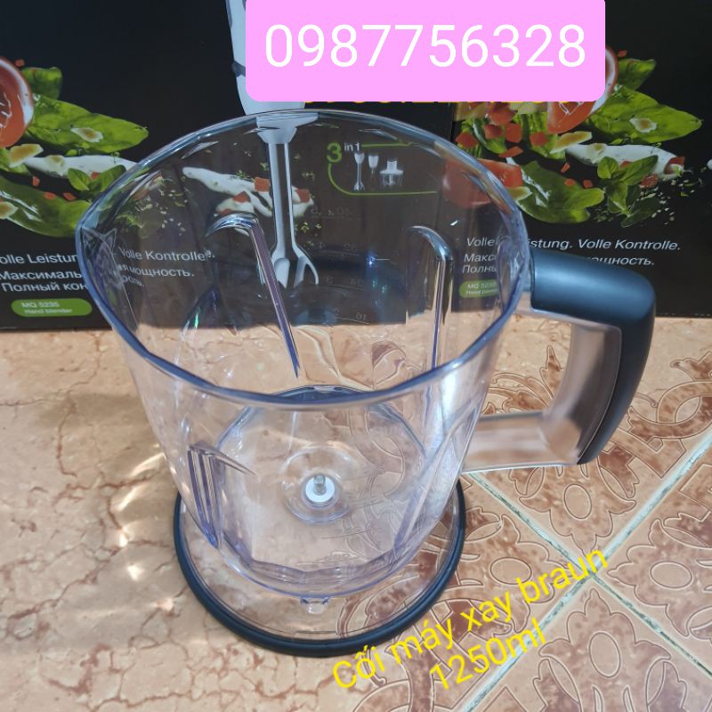 Phụ kiện cối, nắp cho máy xay Braun MQ5245 MQ3045 MQ5045 MD5035