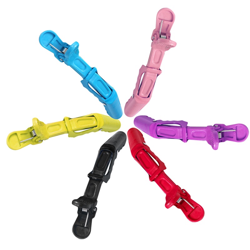 Bộ 7 Kẹp Tóc Nhựa Chống Trượt Tạo Kiểu Tóc Chuyên Dụng Cho Salon