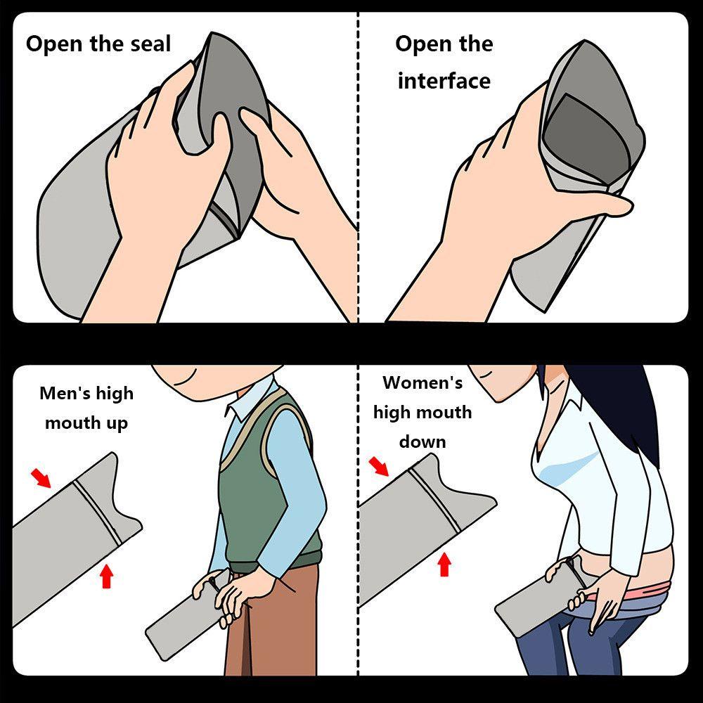 Bộ 4 Dụng Cụ Đi Vệ Sinh Khẩn Cấp SHOUKEY 700ml Chuyên Dụng Cho Xe Hơi