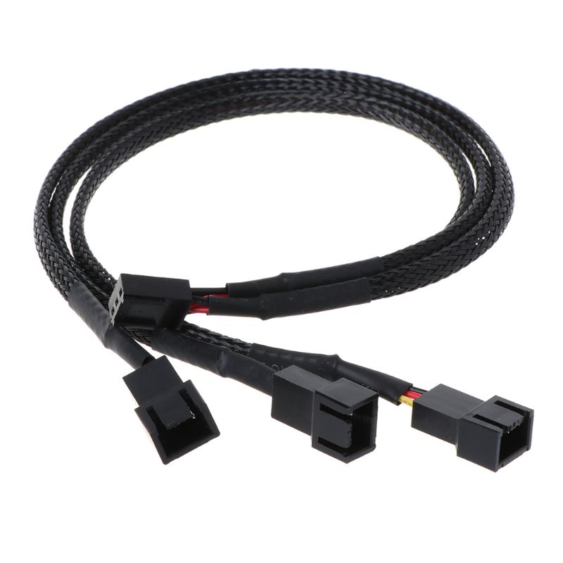 Cáp Nguồn Chia Cổng Quạt PWM 3Pin 1 Sang 3 Cổng Cho PC Bên Trong Vỏ Ngoài