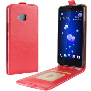 Bao điện thoại giả da gập nắp dọc dành cho HTC U11 Life