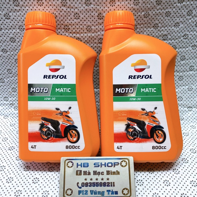 Nhớt repsol matic 10w30 800ml xe tay ga