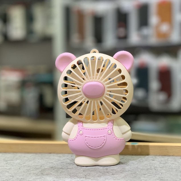 Quạt Tích Điện Mini cầm Tay Cute Fan Lovely Cat Hoạt Hình Quạt Liên Tục Hơn 1 Giờ Cho Bé