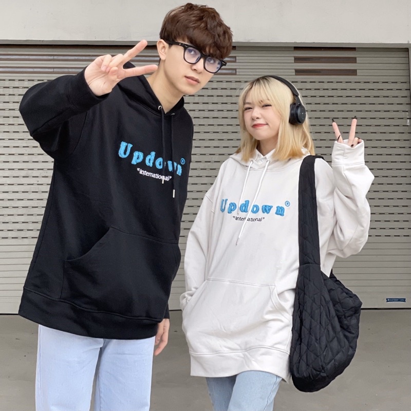 Áo Hoodie cơ bản SS2  - UPDOWN chất liệu dày dặn from Oversize thêu sắc nét Unisex