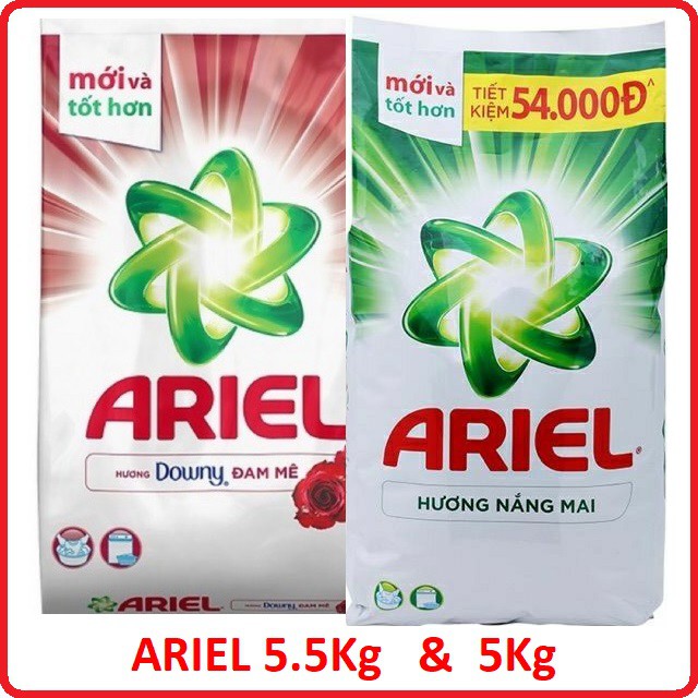 Bột Giặt Ariel 5.5Kg &amp; 5Kg