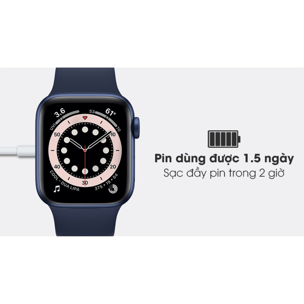 Đồng hồ thông minh S6 chuẩn rep Series 6 Apple Watch phiên bản mới. Tràn viền, chống nước, full tính năng. BH 12 tháng