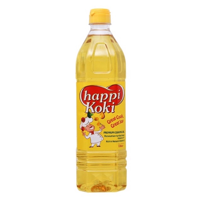 Dầu ăn Happi Koki chai 1 Lít