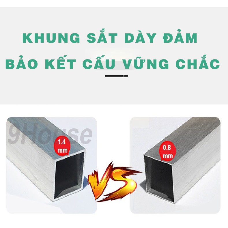 Kệ Máy Giặt 2 Tầng Đa Năng Mã KMG03 Chính Hãng 9HOUSE Để Máy Giặt Cửa Trước Lò Vi Sóng Loại Khung Thép Dày Gỗ Chống Ẩm