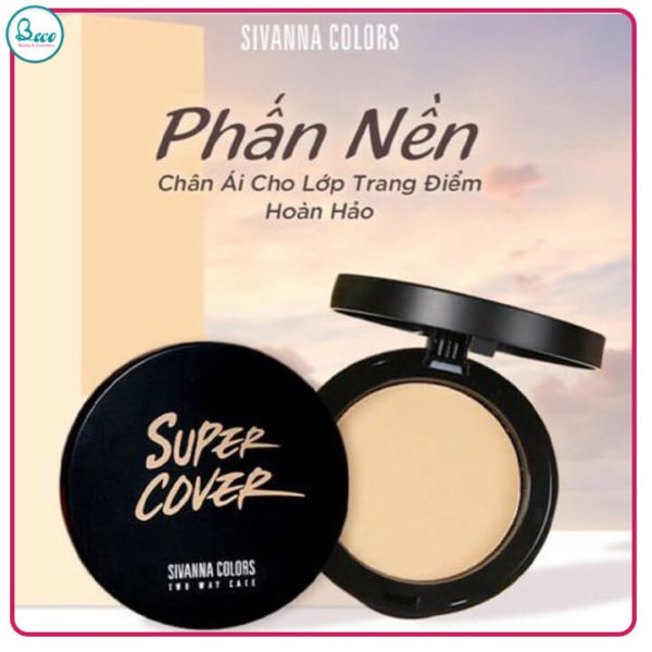 Phấn Nền Sivanna Colors Super Cover Two Way Cake [BECO- BC1361]