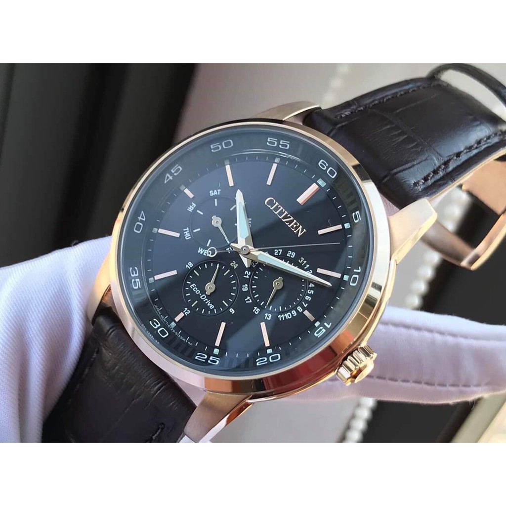 Đồng hồ nam chính hãng Citizen BU2013-08E - Máy Quartz Pin Eco Driver năng lượng ánh sáng - Kính cứng