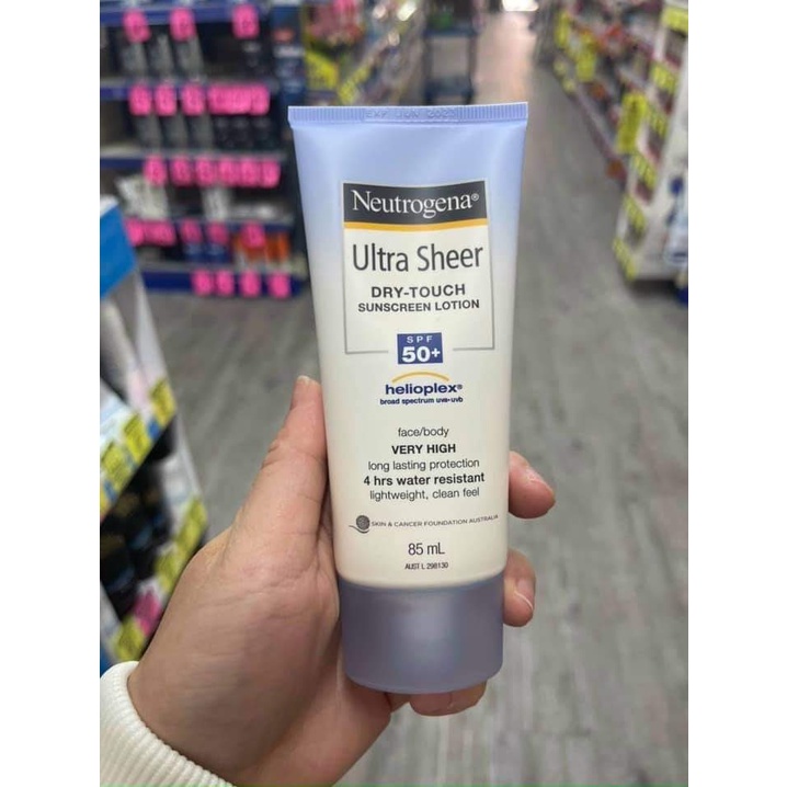 Kem Chống Nắng Neutrogena Ultra Sheer Dry-Touch SPF 50+ 85ml Của Úc
