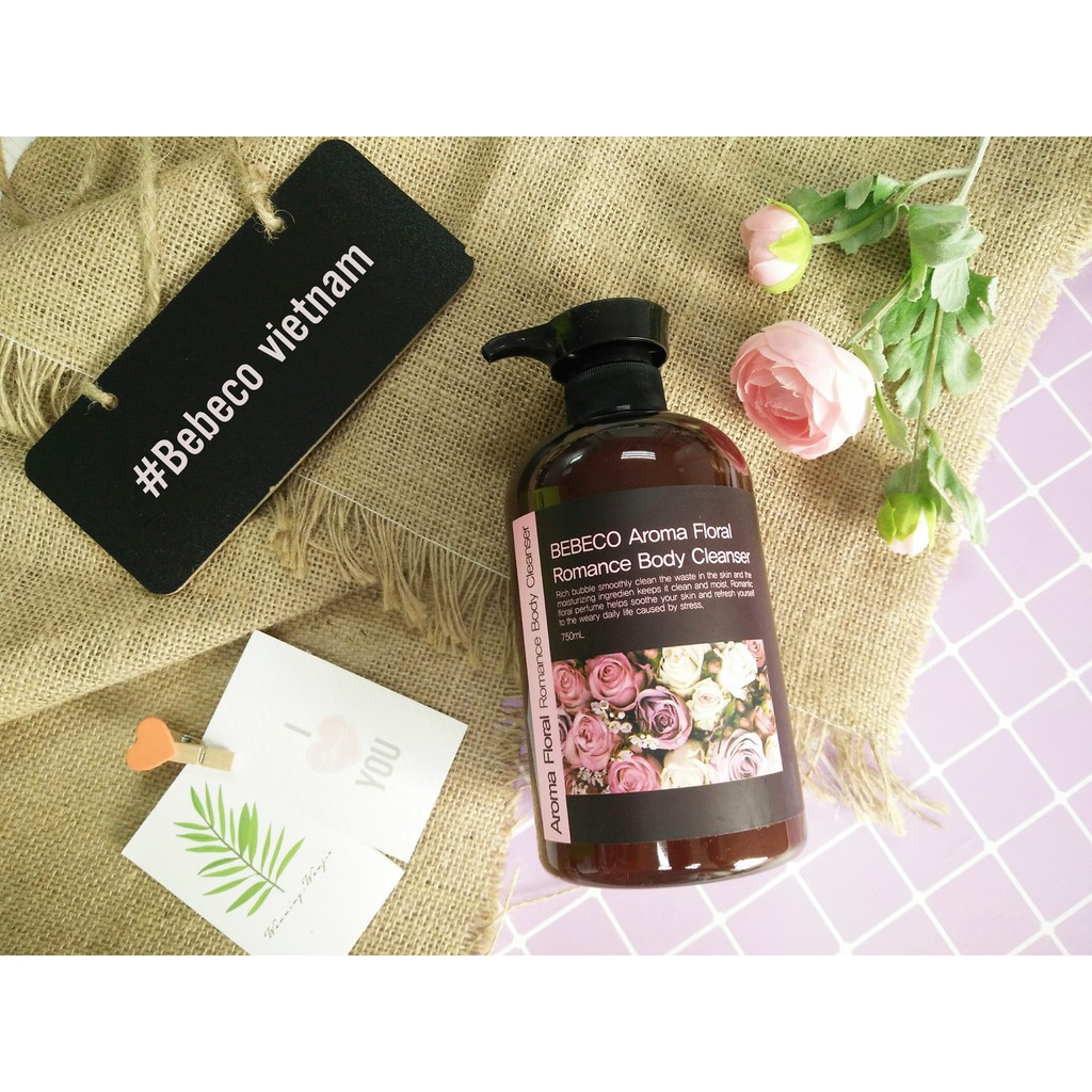 Sữa tắm hương thơm nước hoa BEBECO 750ML