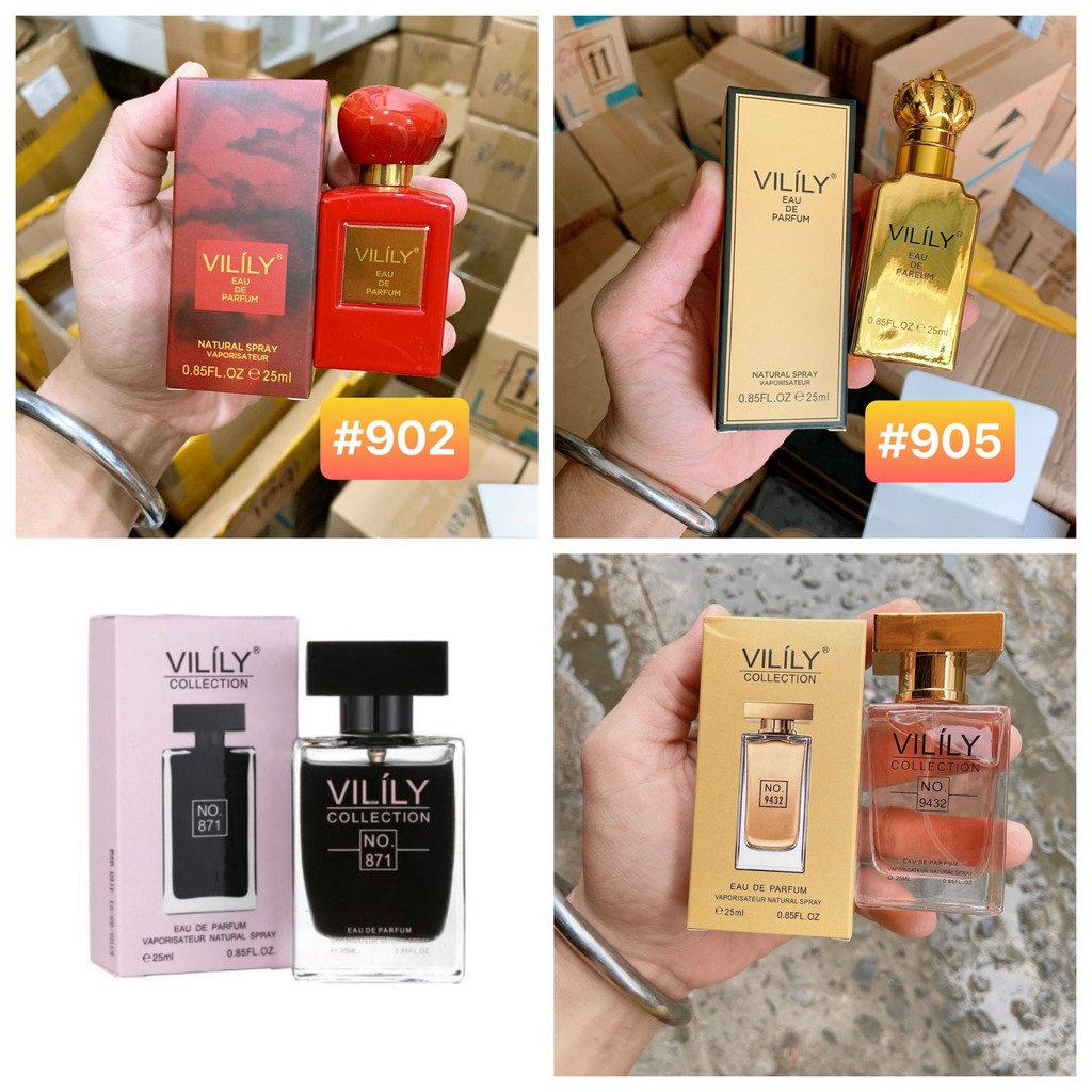 Nước Hoa Vilily Nội Địa Trung Nhiều loại (25ml Chính Hãng) giá sỉ lẻ