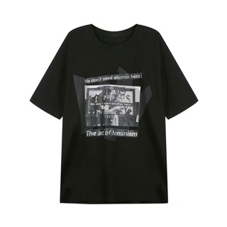 FEM TEE - TRẮNG/ĐEN