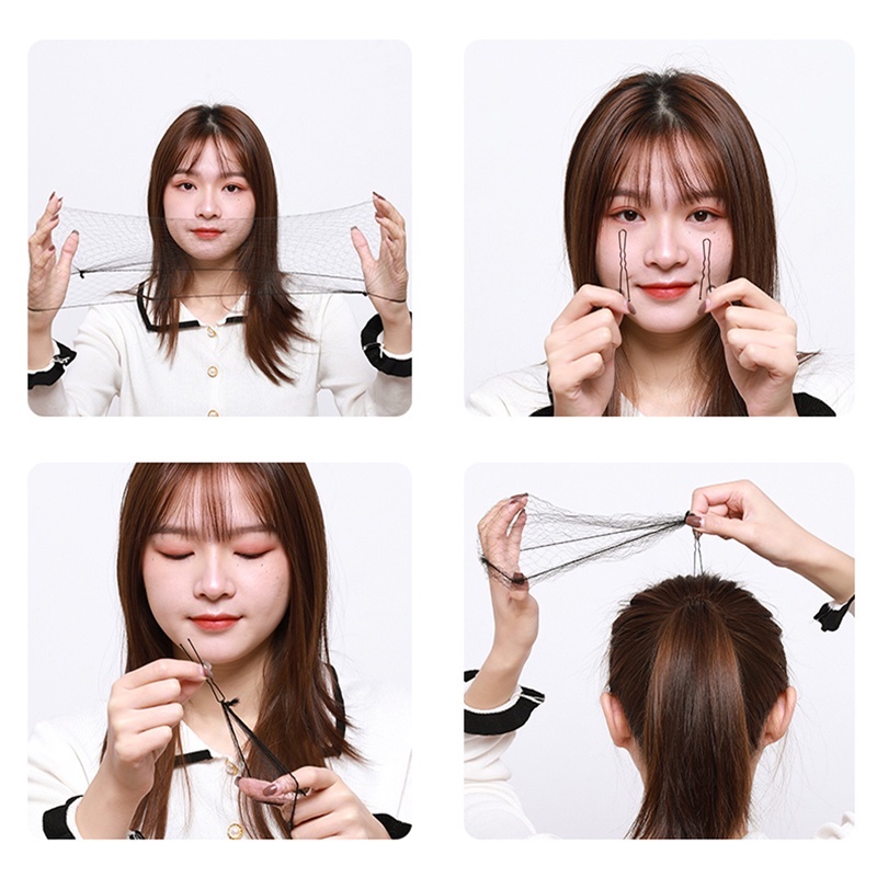 Set 10 Lưới Búi Tóc Vô Hình Độ Co Giãn Cao Thời Trang Cho Nữ
