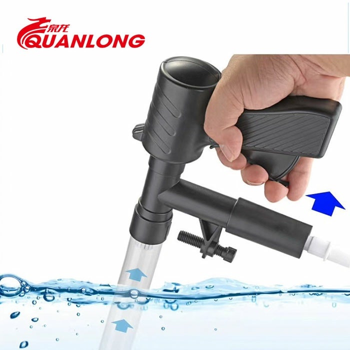 Súng Bóp Thay Nước Kèm Cạo Rêu Quanlong QL09 - Dụng Cụ Vệ Sinh Bể Cá