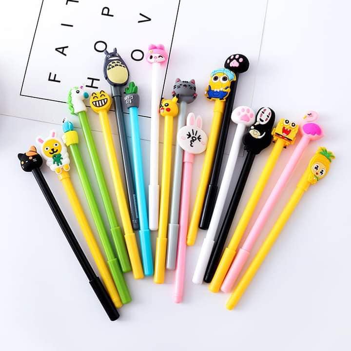 Set 20 Bút Nước cu te,Bút Bi Cute, Bút Nước  Nhiều Mẫu Hoạt Hình Cực xinh