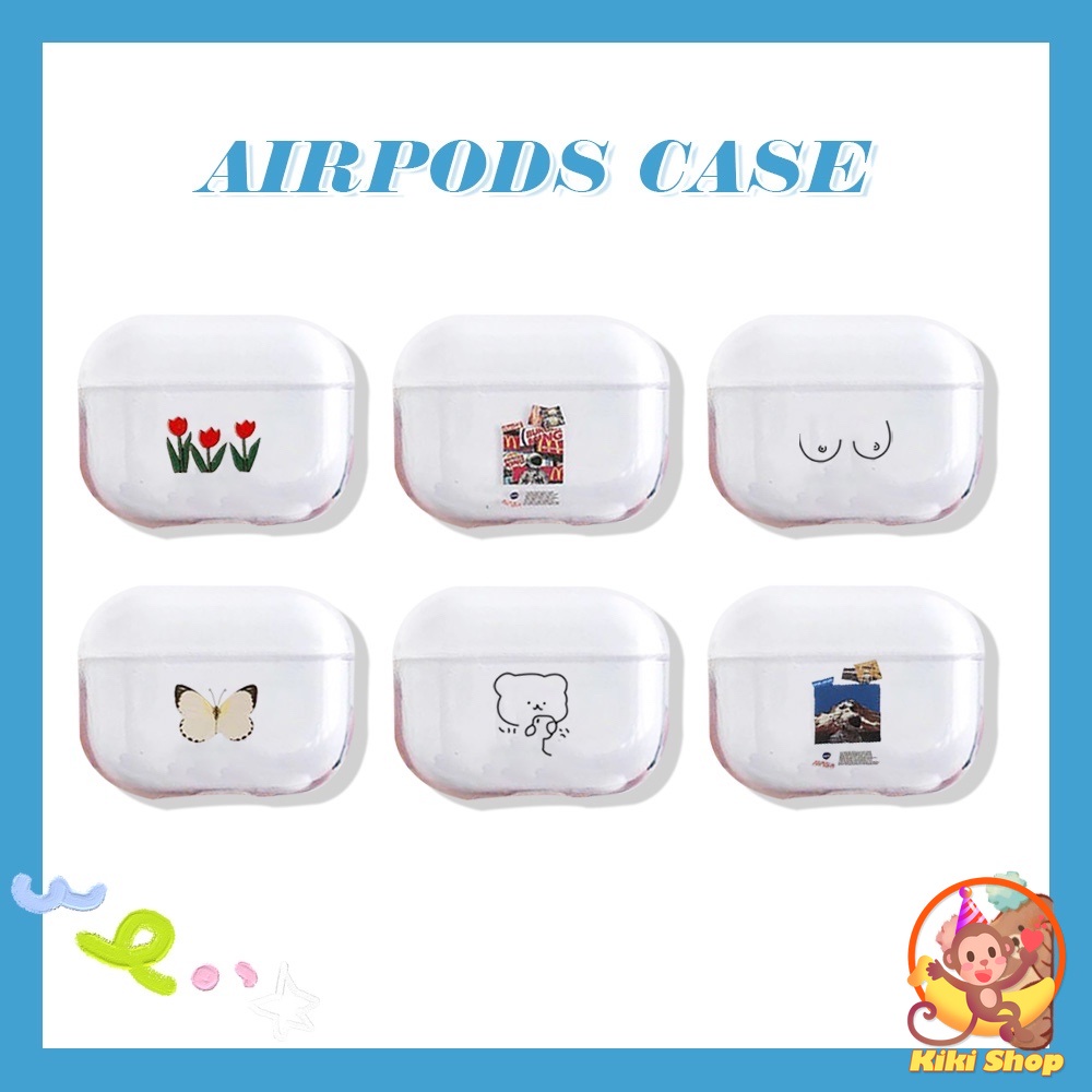 Vỏ Đựng Bảo Vệ Hộp Sạc Tai Nghe Airpods 1 / 2 Hình Chú Gấu Rilakkuma
