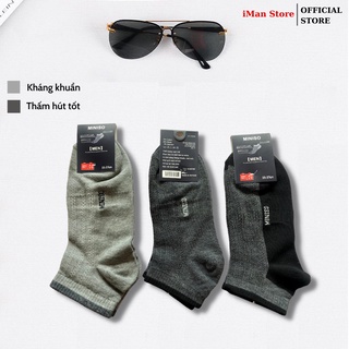 Tất Chân Nam Cổ Ngắn, Vớ Nam Cổ Ngắn Mini.so Vải Cotton Cao Cấp Mềm Mịn, Thấm Hút Tốt iMan Store