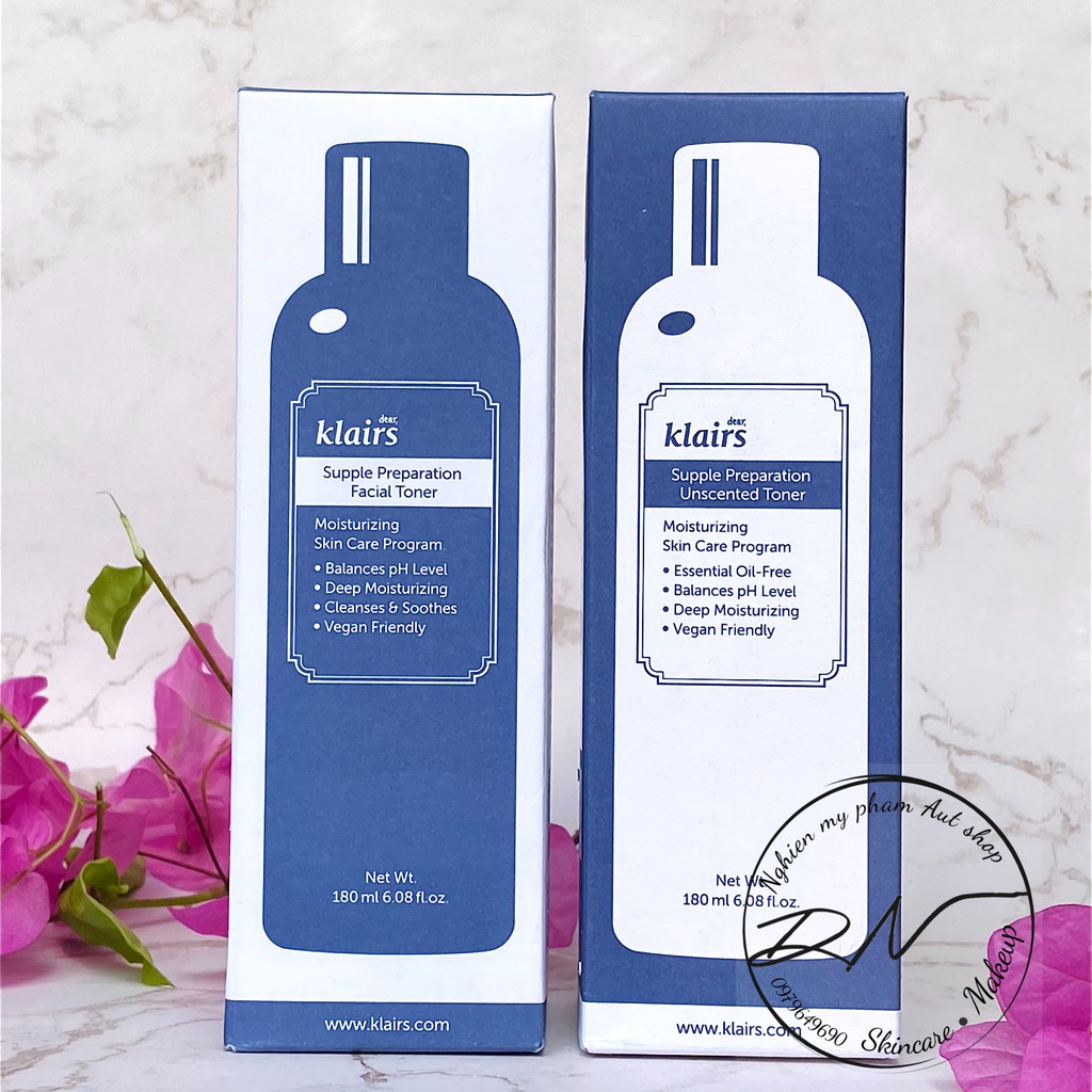 Nước hoa hồng Dear, Klairs Supple Preparation Toner 180ml