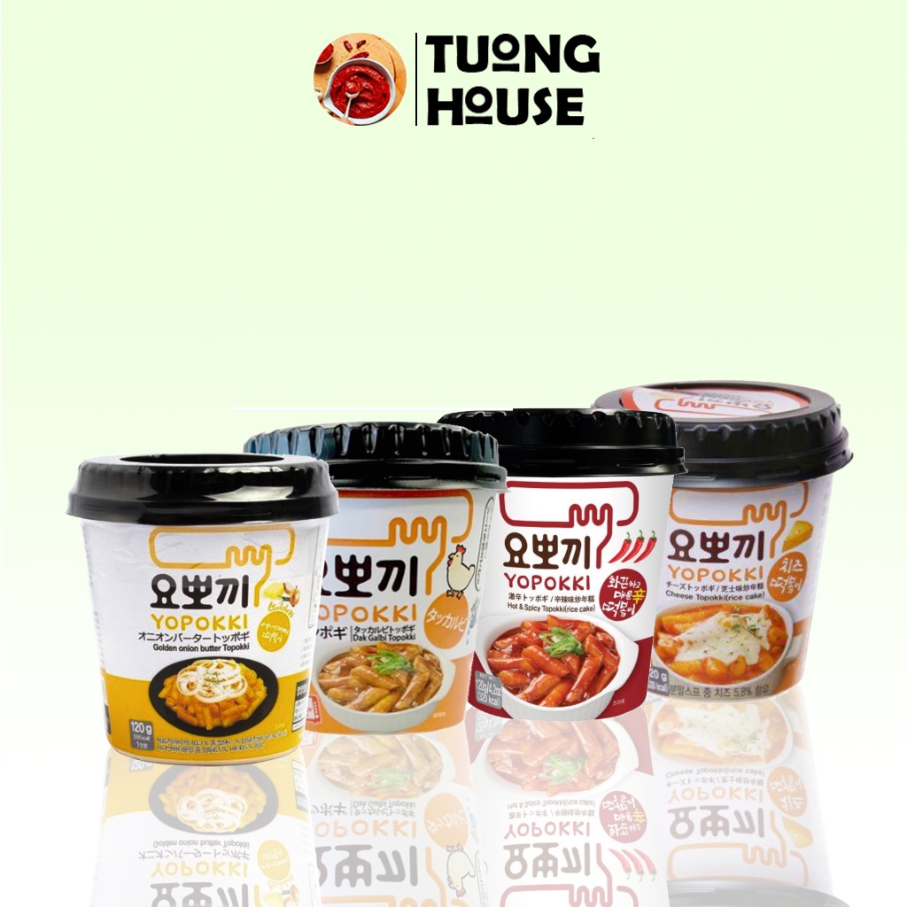 Bánh Gạo Hàn Quốc Yopokki Topokki Cốc 120gr (Nhiều vị)