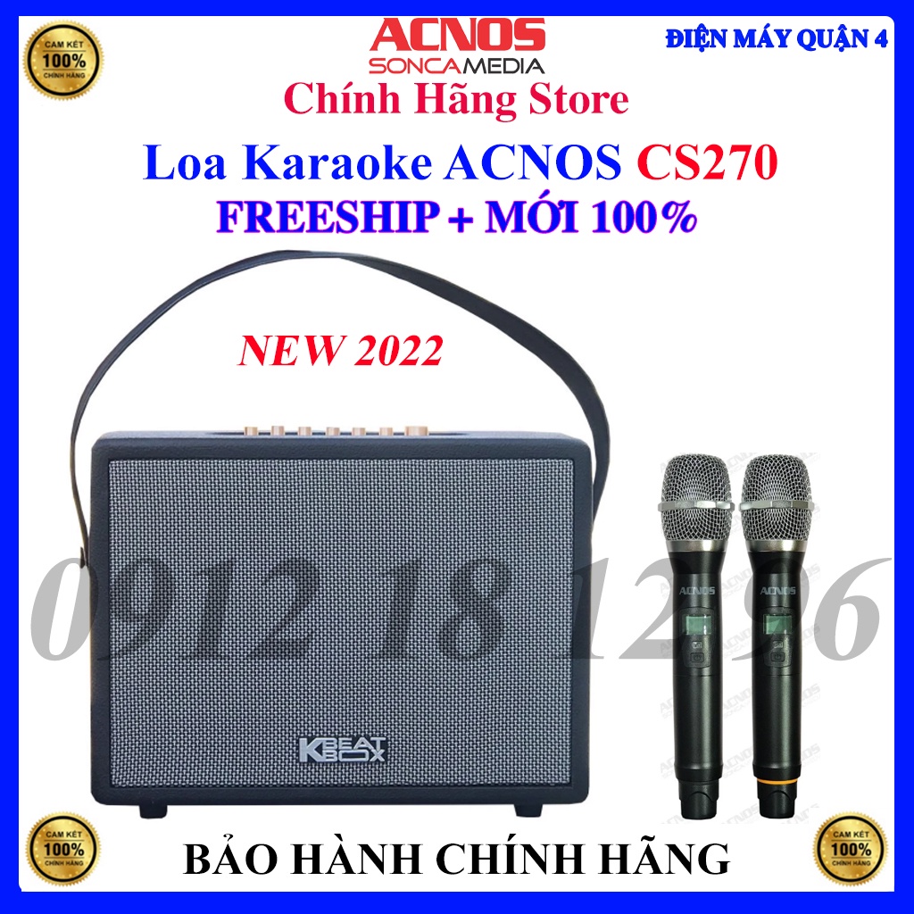 Loa Karaoke ACNOS CS270 - Tặng kèm túi balo - hàng chính hãng