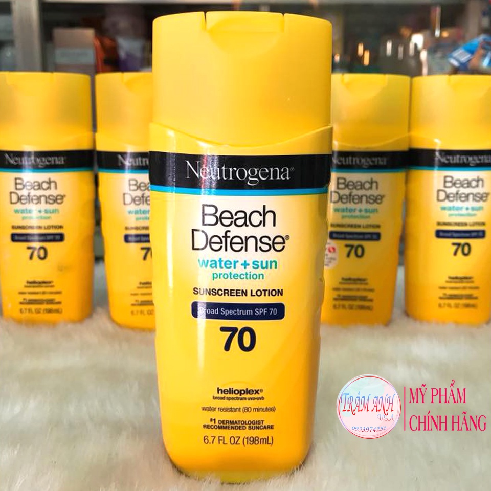 Kem chống nắng Neutrogena Beach Defense Sunscreen Lotion Broad Spectrum SPF 70