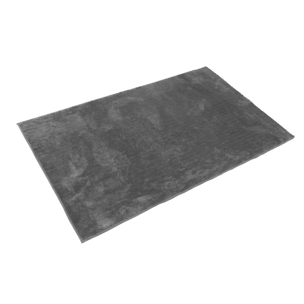 HomeBase HLS Thảm trang trí trải sàn dày 2cm Microfiber mềm mại êm ái mặt sau chống trượt Thái Lan 120x180cm Xám