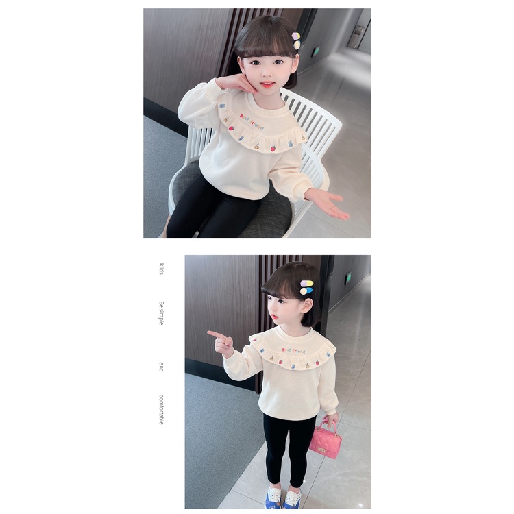 IQ Angel  Áo Thun Dài Tay Phong Cách Hàn Quốc Mới Cho Bé Gái
