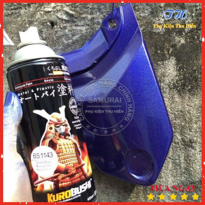 Sơn Xịt Samurai Màu Xanh Tím Ánh Kim - Mã 65/1143