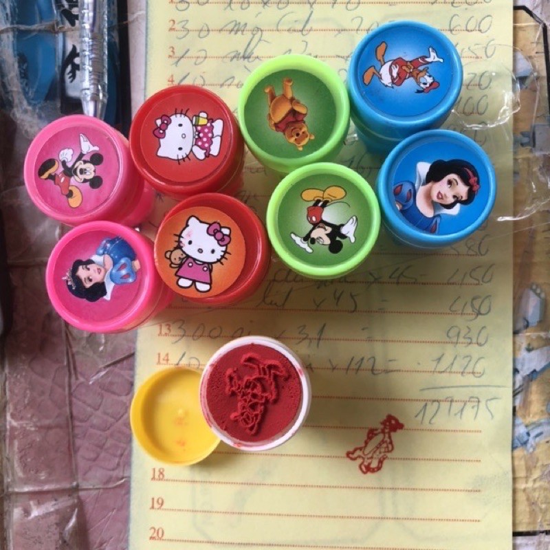Sỉ khay 10 chiếc dấu ấn hình đáng yêu