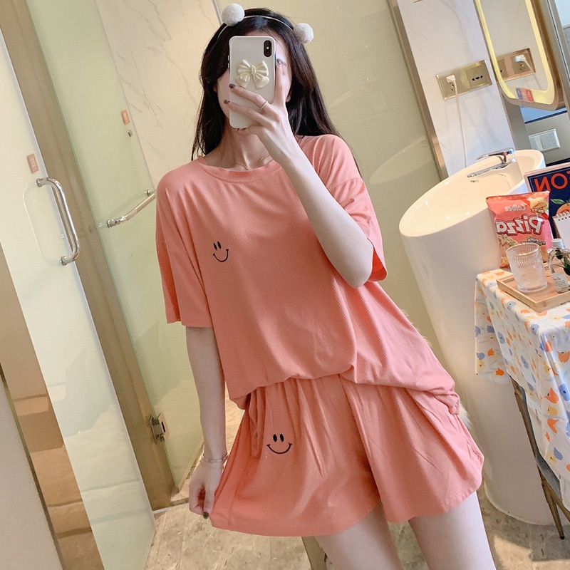 Đồ ngủ, Đồ Bộ Nữ cộc tay , bộ mặc nhà dễ thương chất liệu cotton co giãn mềm mại BC-07