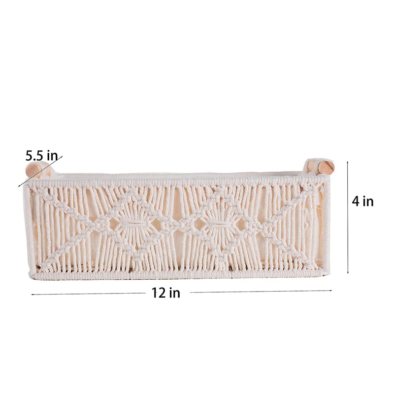Giỏ Macrame Đan Tay Phong Cách Boho Độc Đáo Trang Trí Nhà Cửa