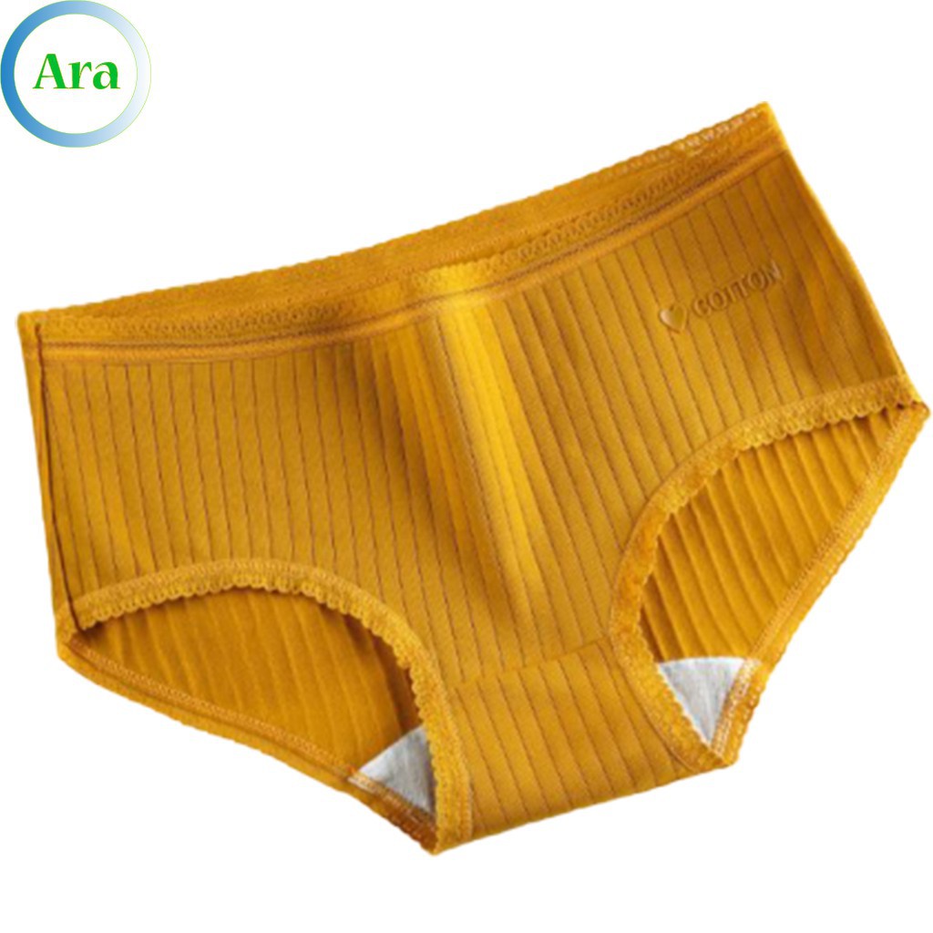 Quần Lót Nữ Cotton Gân Viền Phong Cách Nhật Bản Thấm Hút Mồ Hôi FREESHIP (Đủ màu đủ size) | BigBuy360 - bigbuy360.vn