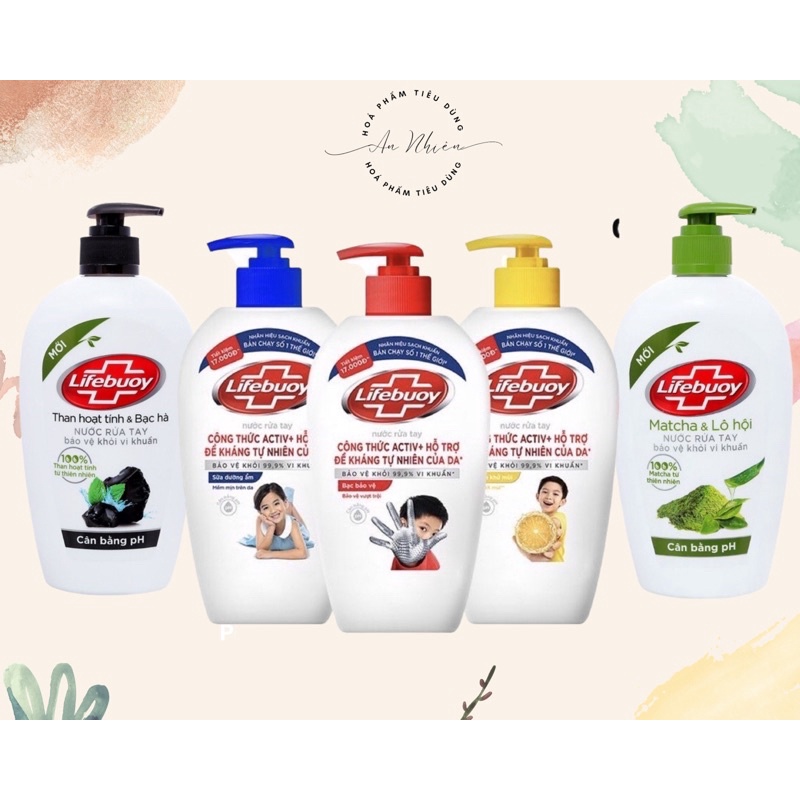 Nước rửa tay Lifebuoy giúp sạch khuẩn và bảo vệ vượt trội khỏi 99.9% vi khuẩn gây bệnh