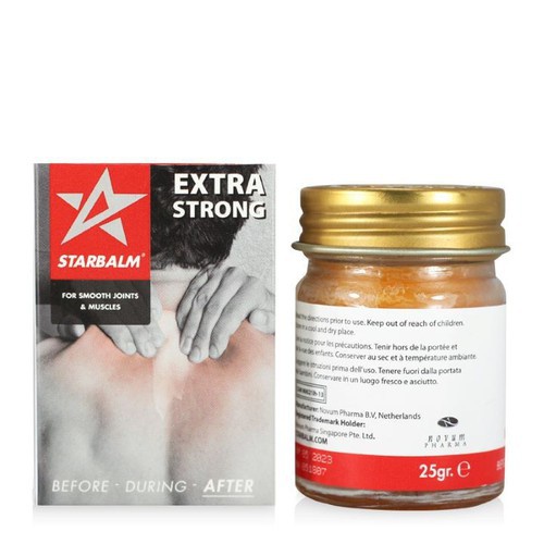Cao thể thao Starbalm, hỗ trợ giảm đau, chiết xuất dầu cù là đỏ an toàn tuyệt đối, lọ 25g