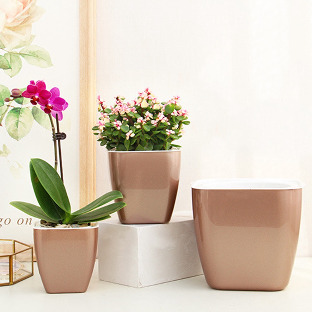 Chậu Hoa Tự Tưới Bằng Nhựa PP Cách Nhiệt Tiện Dụng