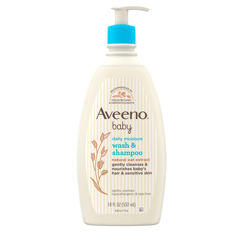 Sữa tắm gội Aveeno Baby dùng cho bé từ sơ sinh chai dung tích 532ml