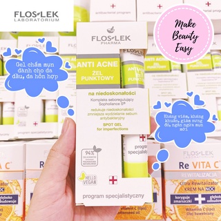 Gel Giảm Mụn Floslek Anti Acne Antibacterial Intense Gel 20ml