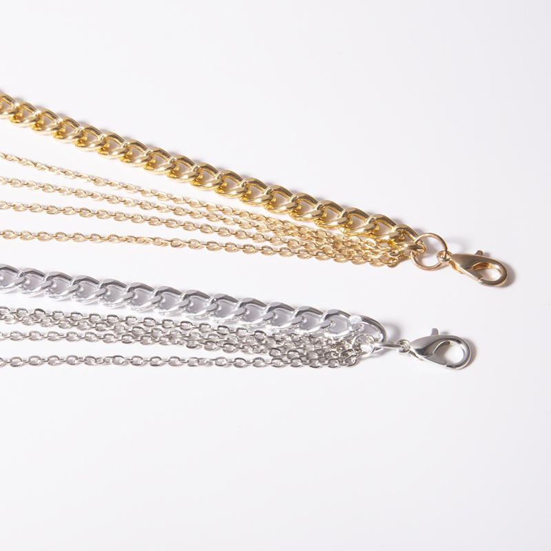 Dây Mắt Xích Thắt Lưng Nhiều Lớp Phong Cách Punk Trang Trí Bikini Đi Biển Dành Cho Nữ