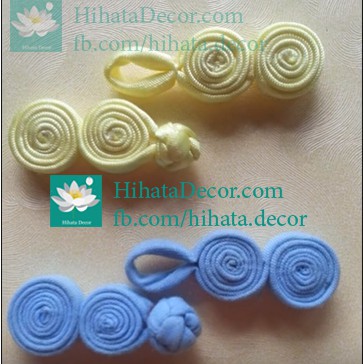 Set 10 Khuy cuộn hình số 8 cho áo dài, xườn xám, phật tử