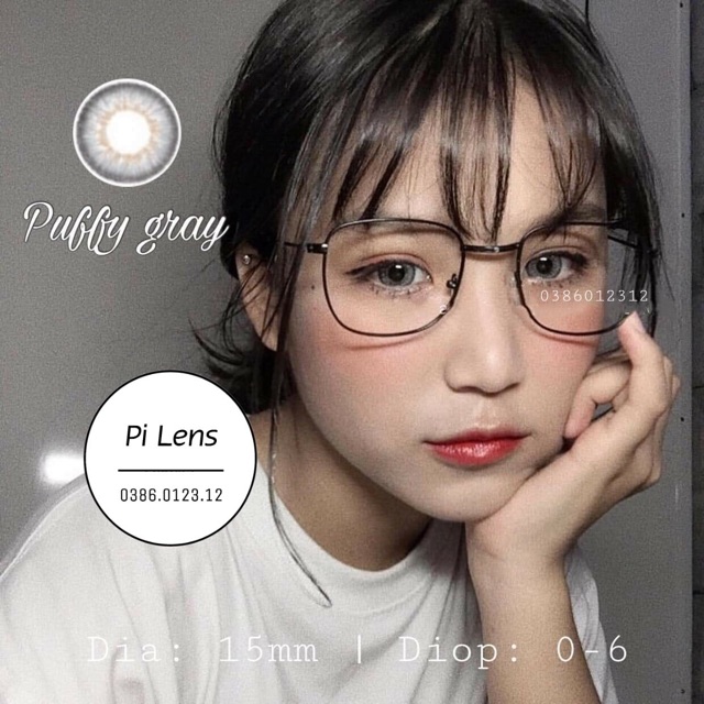 Kính áp tròng thái lan- opal gray lens