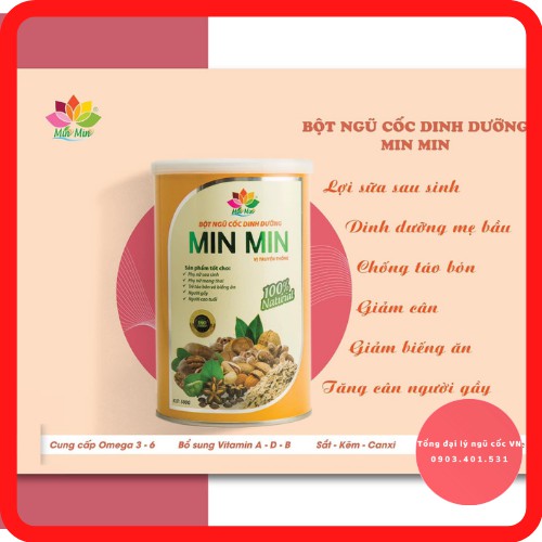 Ngũ cốc Min Min 29 loại hạt ⚡𝐂𝐀𝐎 𝐂𝐀̂́𝐏⚡ lợi sữa, bà bầu, bổ sung dinh dưỡng cho cả gia đình 500 gram