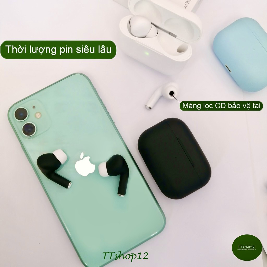 Tai nghe bluetooth InPods 13 chính hãng âm thanh Superbass cảm biến vân tay 1 chạm