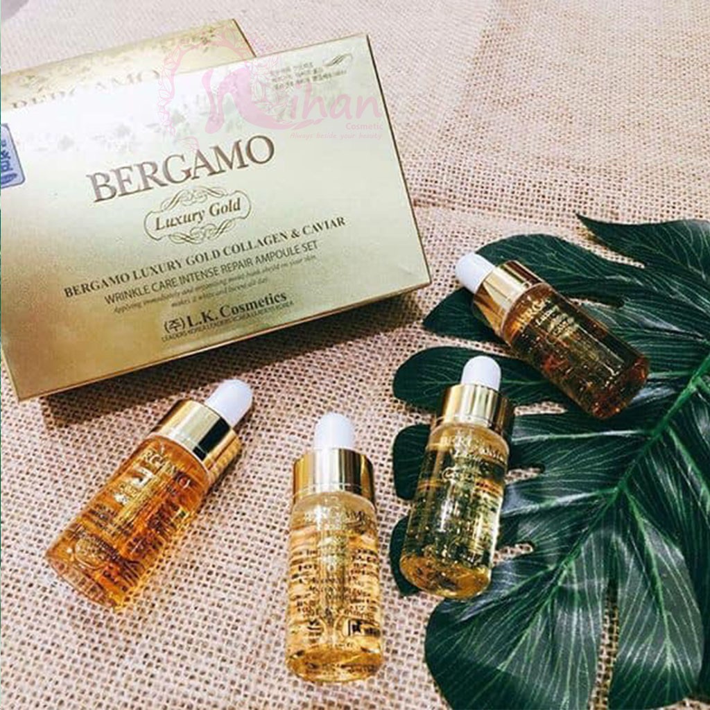 Tinh chất Bergamo Luxury Gold Collagen & Caviar