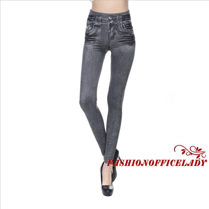 Quần Legging Giả Jean Thời Trang Cho Nữ